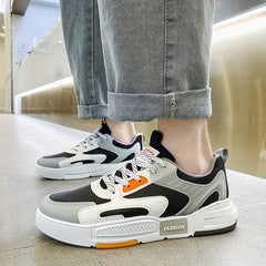 Men's Lace Up Skate Shoes Lightweight Non-slip Sneakers
