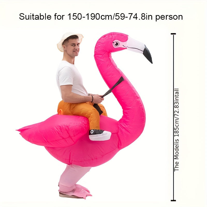 Christmas Flamingo Inflatable Costume Spoof Makeup Props Funny