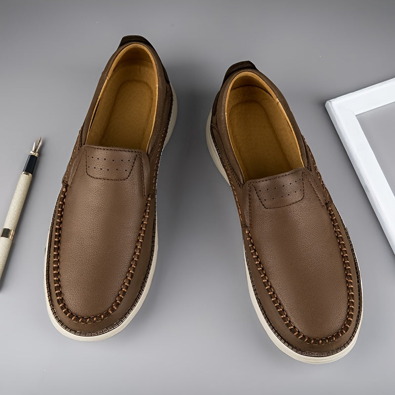 Men's Comfortable Loafer Dress Shoes with Rubber Sole