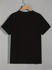 American Flag & Skull Print Tee for Men