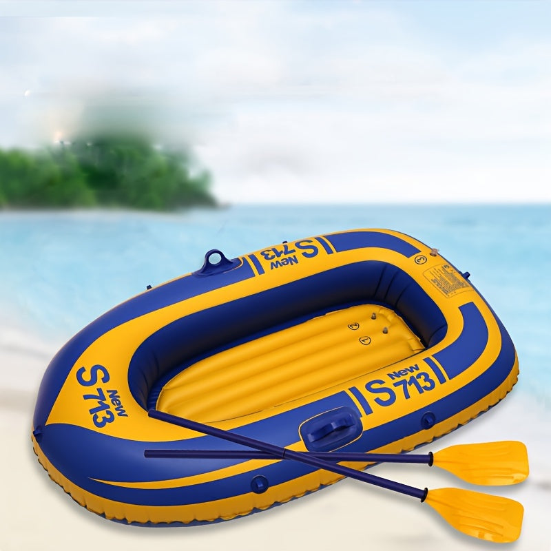 Single Inflatable Boat Raft Fishing Rowing Boat
