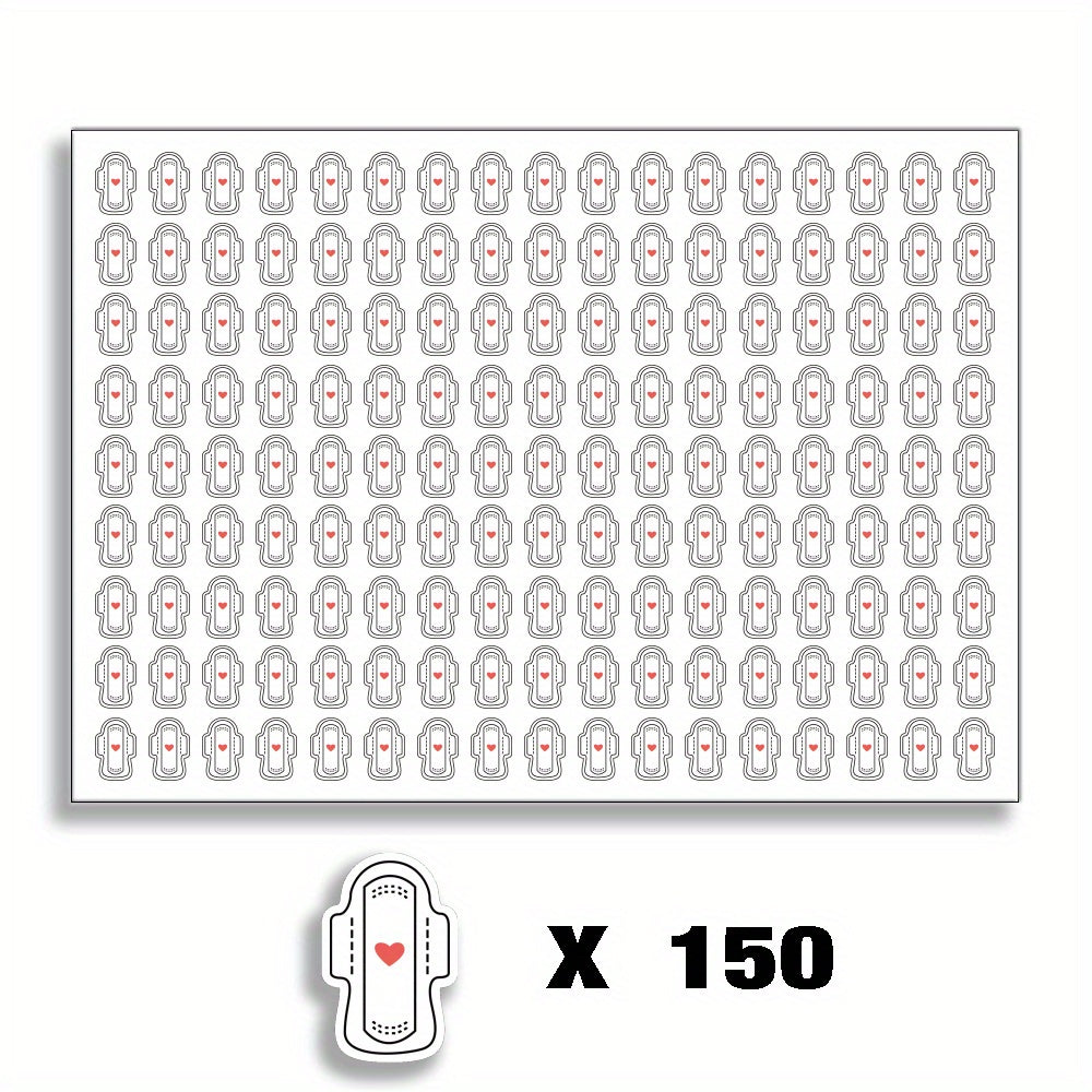 150pcs Period Tracker Planner Stickers Reminder Stickers Erin Condren Stickers