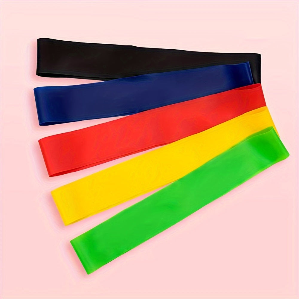 5pcs Portable Yoga Resistance Bands for Body Shaping and Stretching
