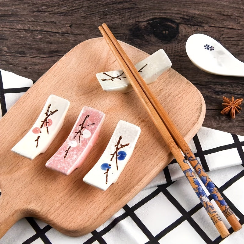 4pcs Japanese Chopsticks Holder Creative Ceramic Stand