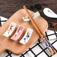 4pcs Japanese Chopsticks Holder Creative Ceramic Stand