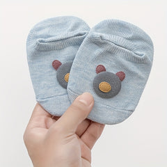 Boys Non slip Floor Socks Bear Letter Pattern Boat Socks
