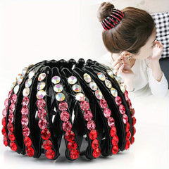 Rhinestone Bun Nest Claw Vintage Hair Clip