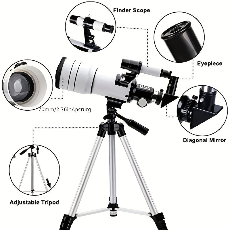 Portable HD Telescope 300mm Focal Length