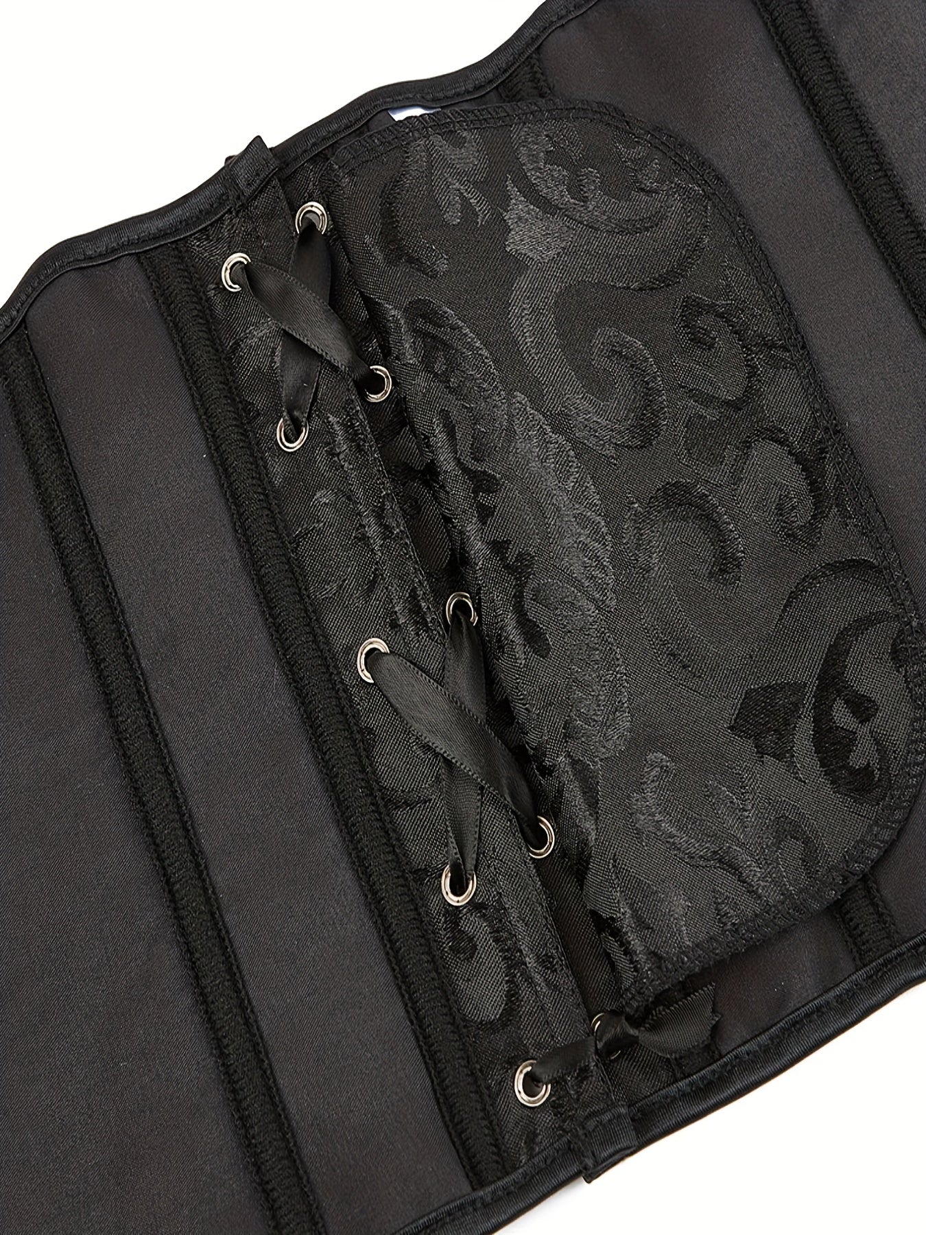  Gothic Body Shaper Jacquard Bustier Lingerie