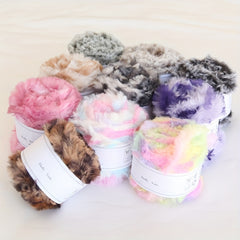 Soft Faux Mink Fur Yarn for Crocheting and Knitting