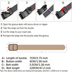 Men's Business Casual Leather Belt