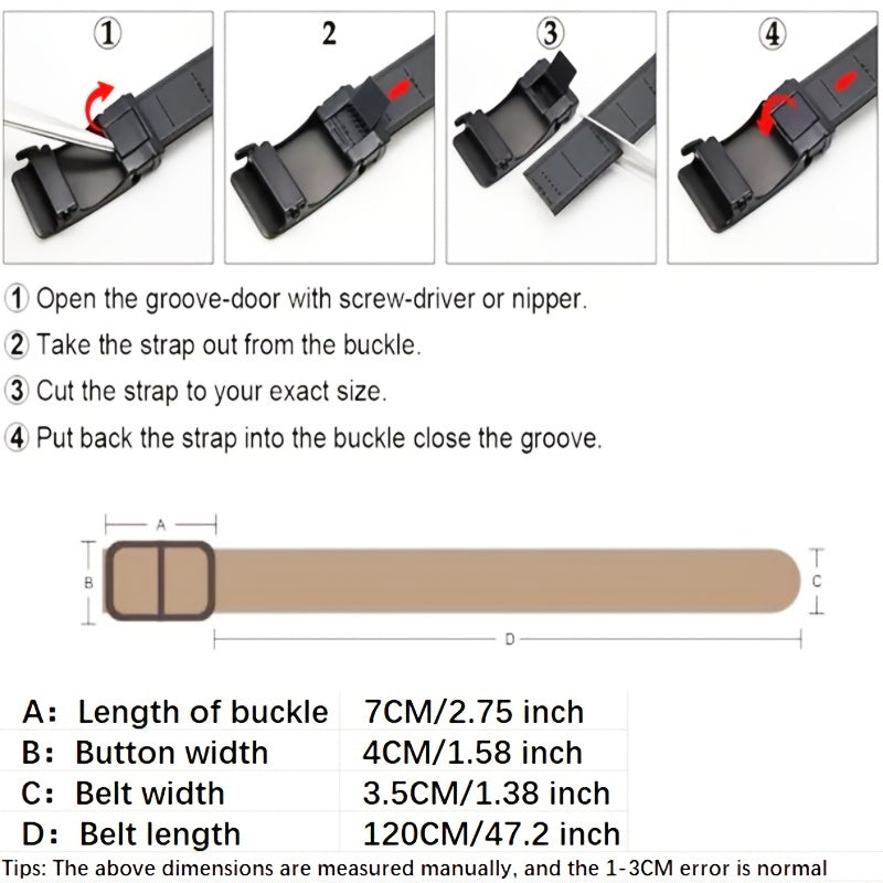 Men's Business Casual Leather Belt
