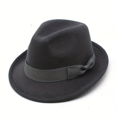 Men's Retro Felt Small Top Hat Jazz Hat For Dancing Meeting