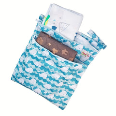 OhBabyKa 2pcs Wet & Dry Bag Waterproof Washable & Reusable 36x30cm