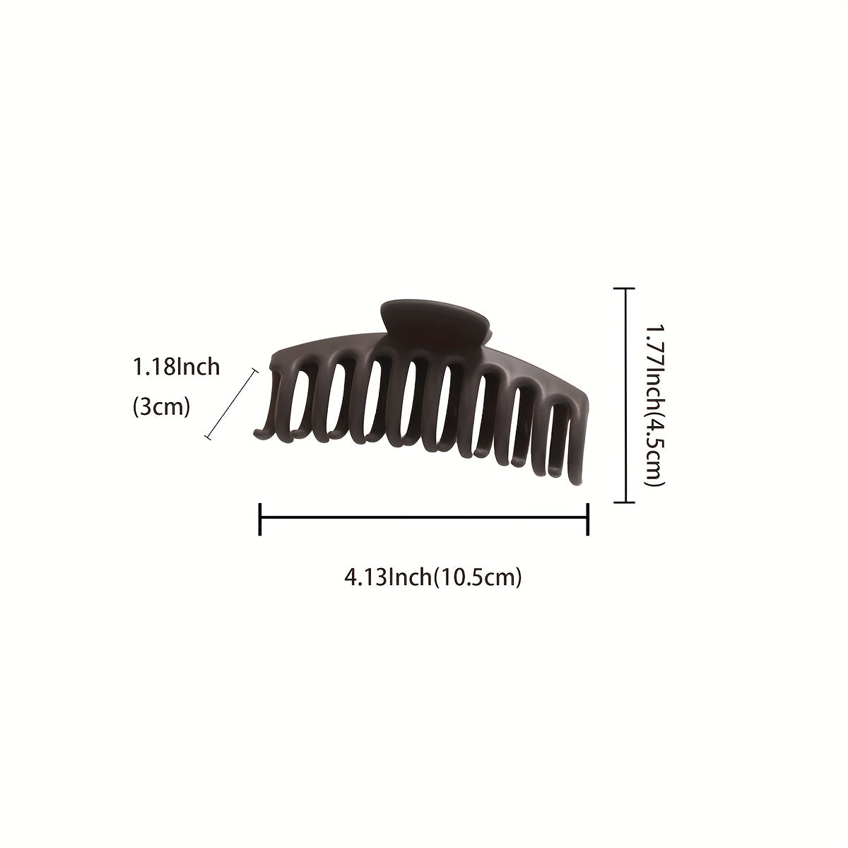 10 Large Hair Claw Women's Shark Claw Solid Hair Accessories