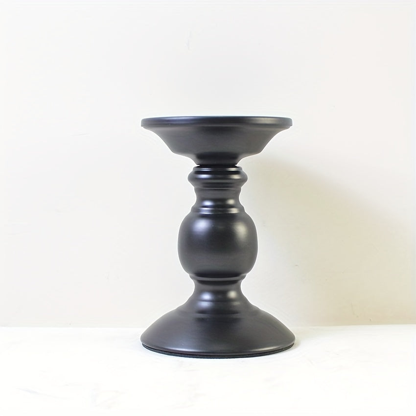 Metal Columnar Candlestick Retro Autumn Candlestick