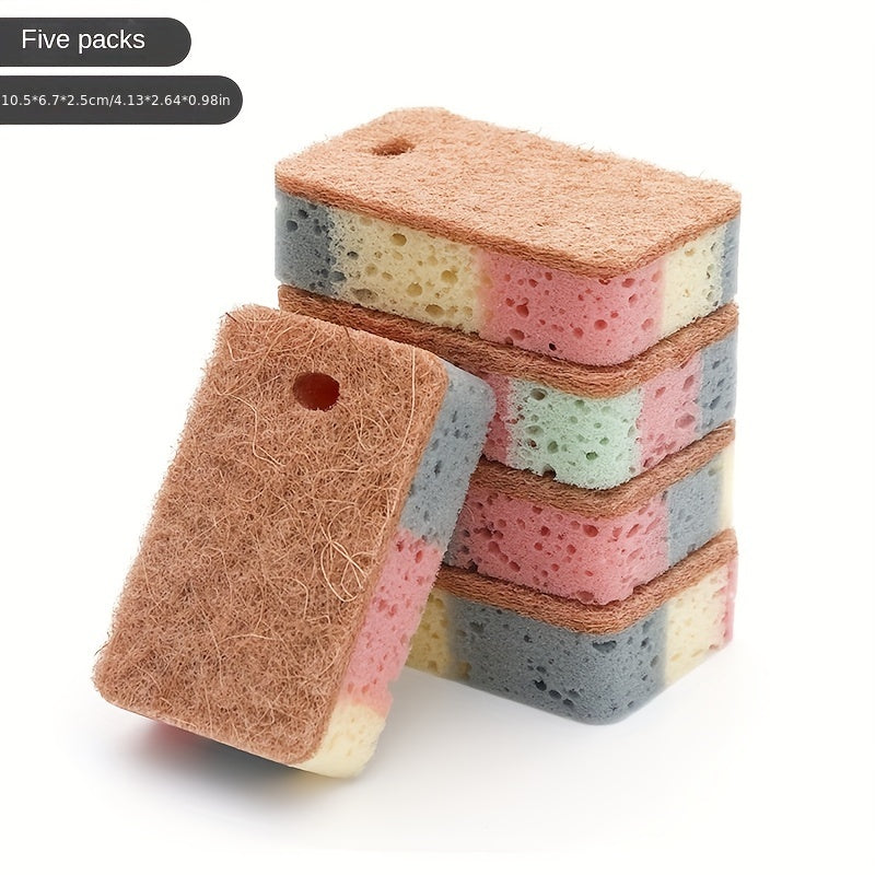 Wood Pulp Kitchen Sponge Wipe Strong Decontamination Dish Cloth Rag