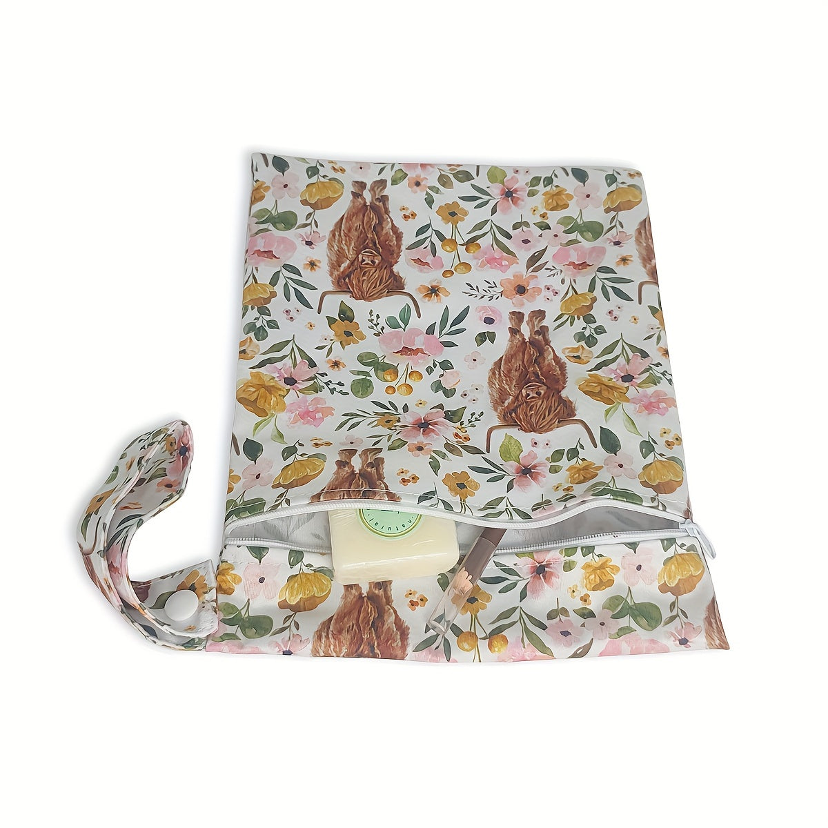 4pcs Wet Bags Reusable Zippered Pocket Cloth Diaper Wet Dry Bags