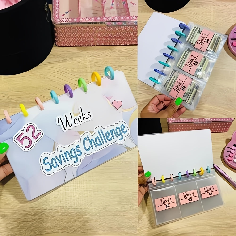 52 Week Savings Challenge Budget Book with Cash Envelopes