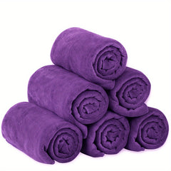 6pcs Microfiber Bath Towel Sets Extra Absorbent Quick Drying