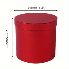 1pc Round Flower Bucket Cardboard Flower Box Bouquet Packaging Florist Supplies