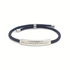 Custom Engraved Pet Name Stainless Steel Braided Pet Bracelet