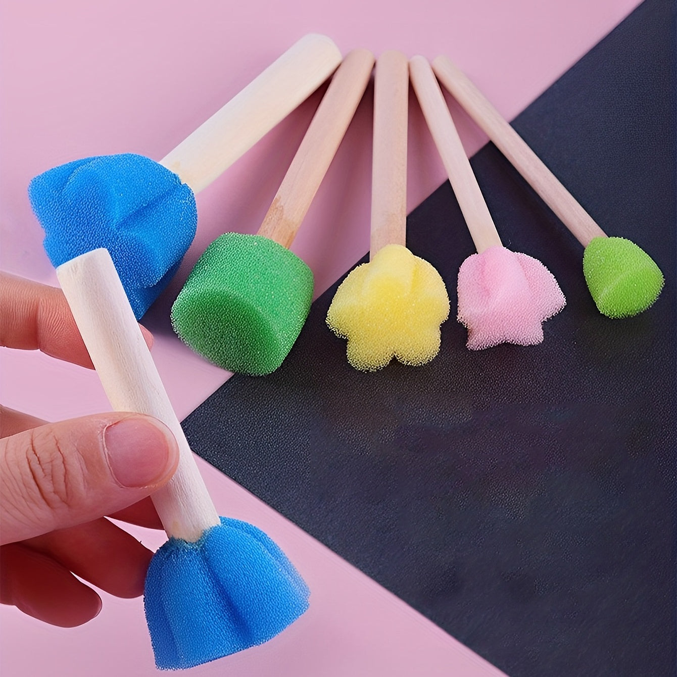 5pcs Colorful Mini DIY Painting Sponge Seals Brushes Tool