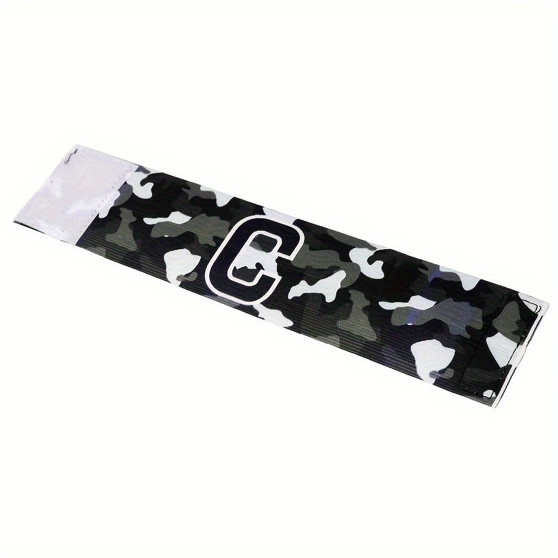 Football Captain Sleeve Armband C-shaped Pattern Elastic for Competition