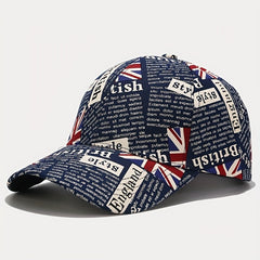 Flag Print Baseball Cap Classic Casual Sunscreen Dad Hats Unisex Couple Sun Hats