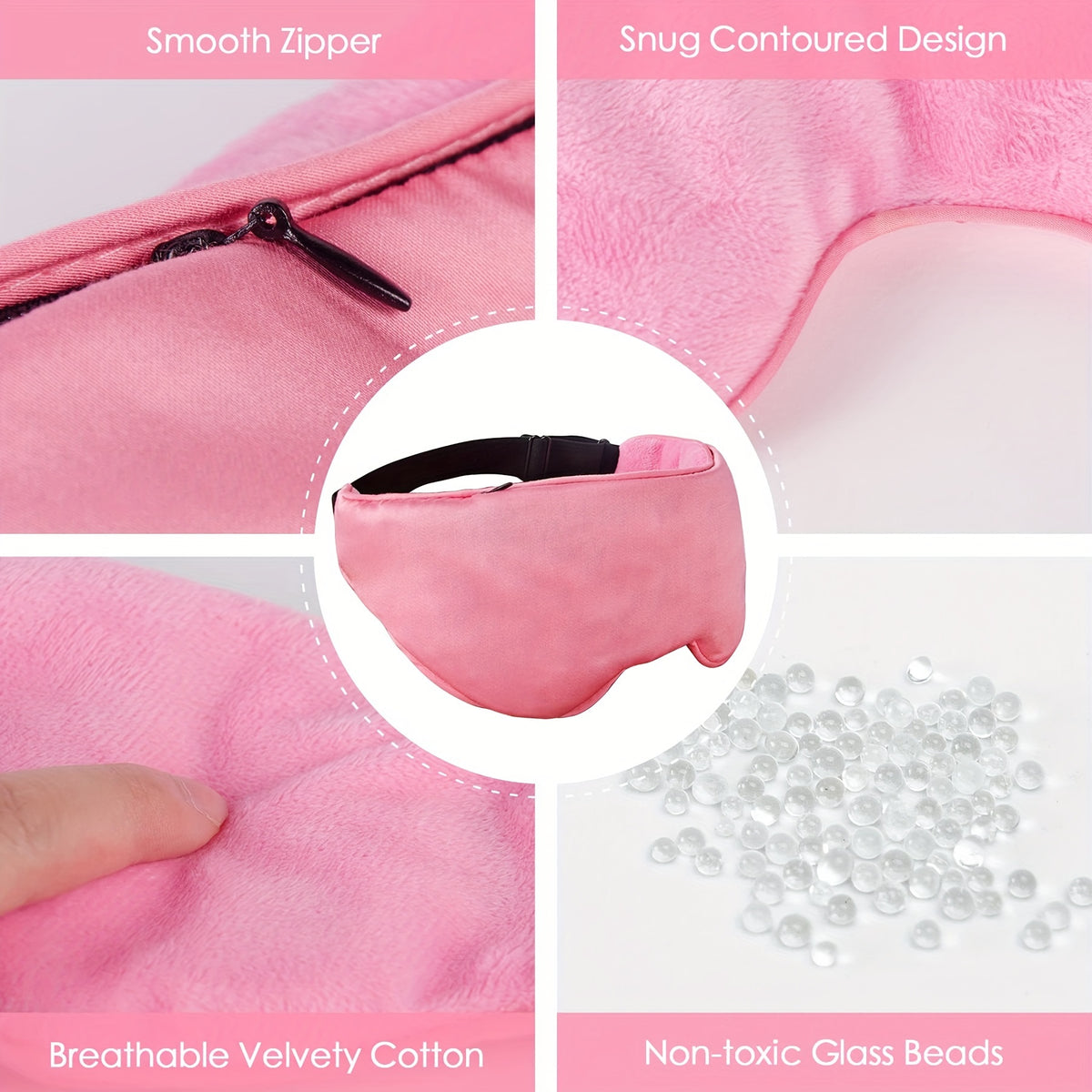 Adjustable Soft Eye Mask Blackout Blindfold for Travel Rest Nap Yoga