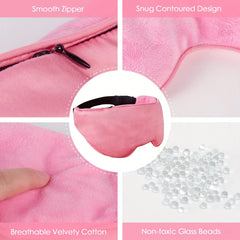 Adjustable Soft Eye Mask Blackout Blindfold for Travel Rest Nap Yoga