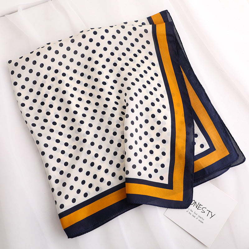 Polka Dot Silk Scarf