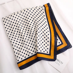 Polka Dot Silk Scarf
