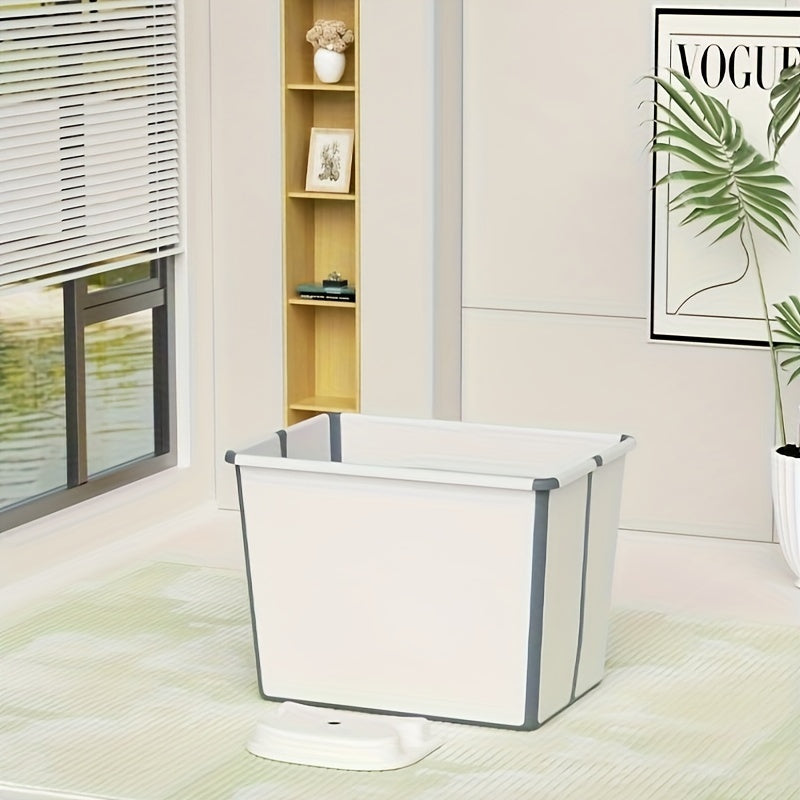 1PC Foldable Bath Bucket Foot Bucket Travel Storage Basket