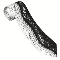 Minimalist Piano Keys Men's Tie