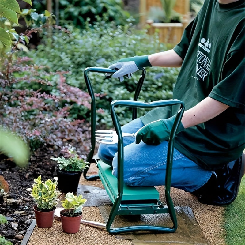 Foldable Garden Kneeling Chair Dual Purpose Pad