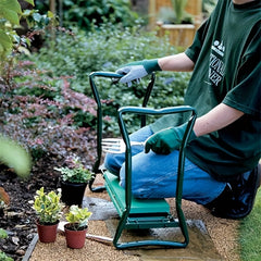 Foldable Garden Kneeling Chair Dual Purpose Pad