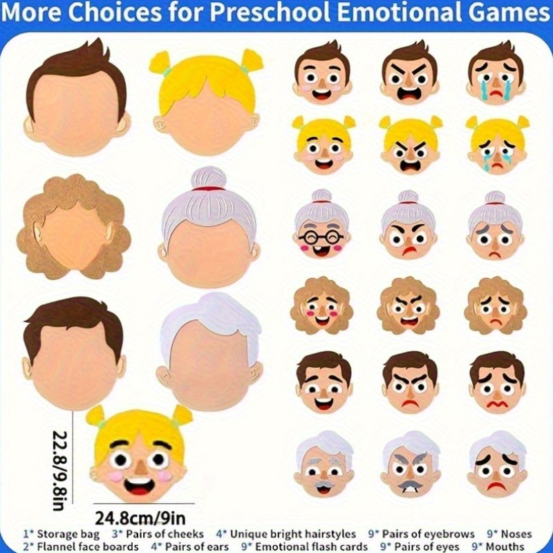 Felt Expression Craft Set for Family Emotion Management Learning