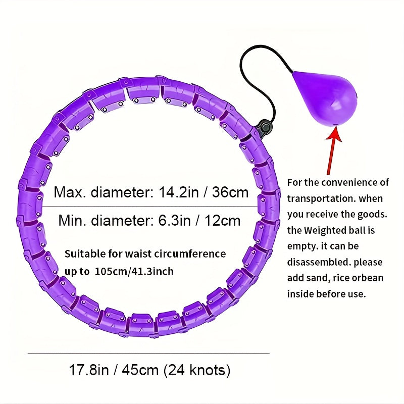 Adjustable Fitness Hoops for Men & Women - Yoga, Pilates & Home Gym Equipment
