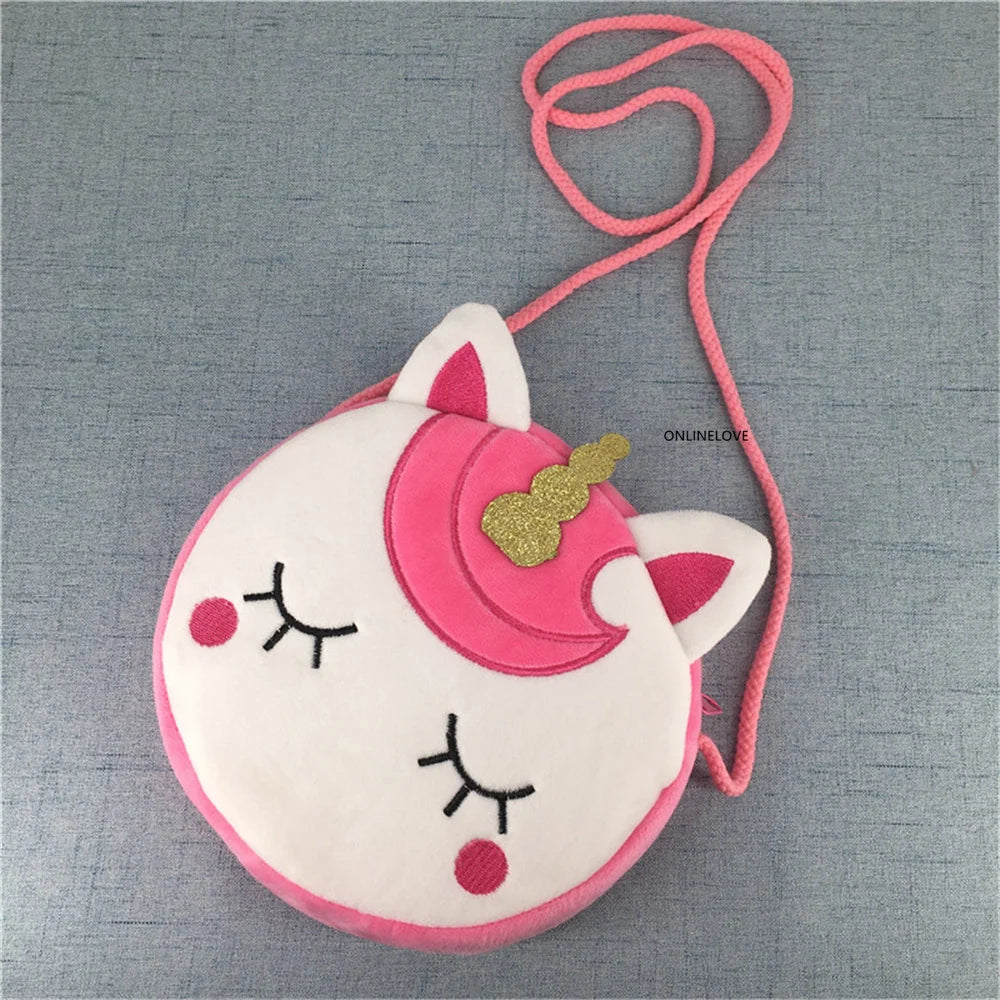 Unicorn Plush Cotton Handbag Messenger Travel Shoulder Bag Satchel