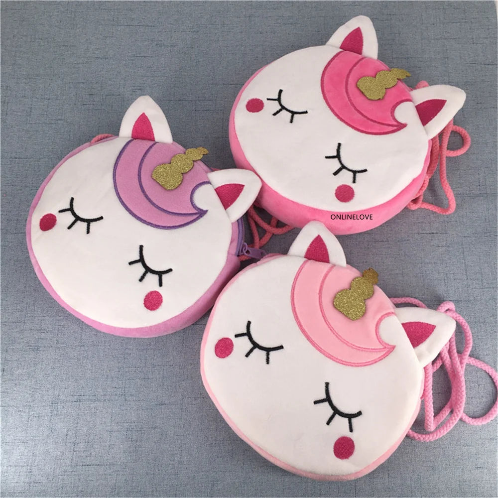 Unicorn Plush Cotton Handbag Messenger Travel Shoulder Bag Satchel