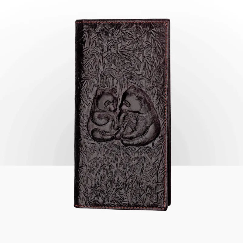 3D Animal Print Leather Men Wallet Long Short Purse