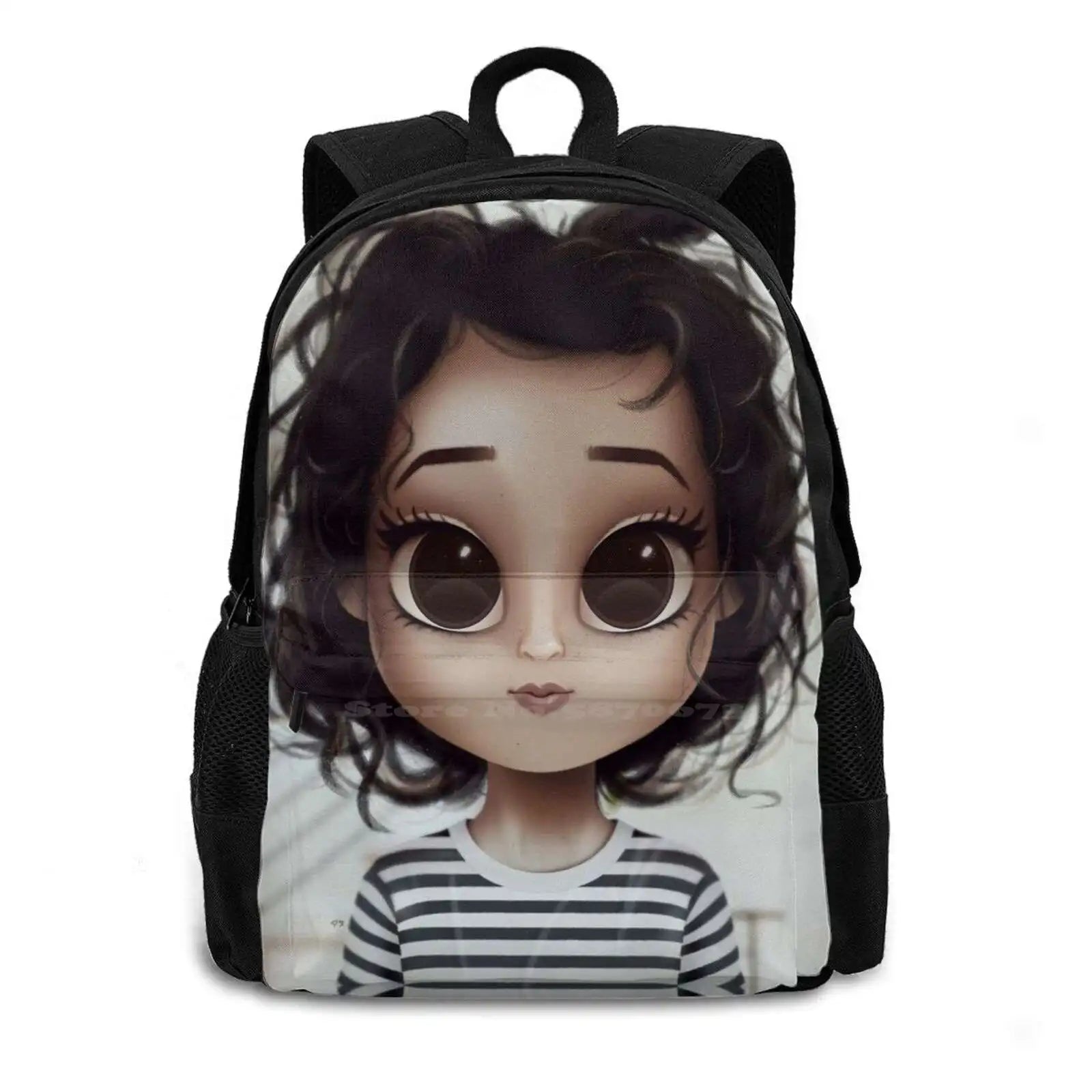 3D Print Backpack Casual Bag Character Artist Girls