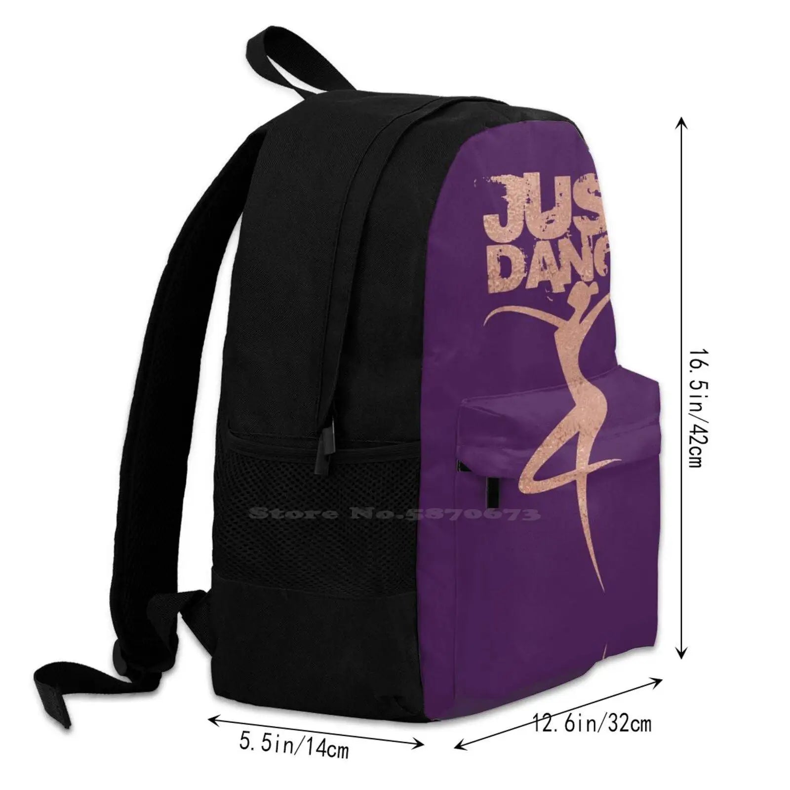 3D Print Backpack Casual Bag Dance Dancing Dancer Dancers Dance Life