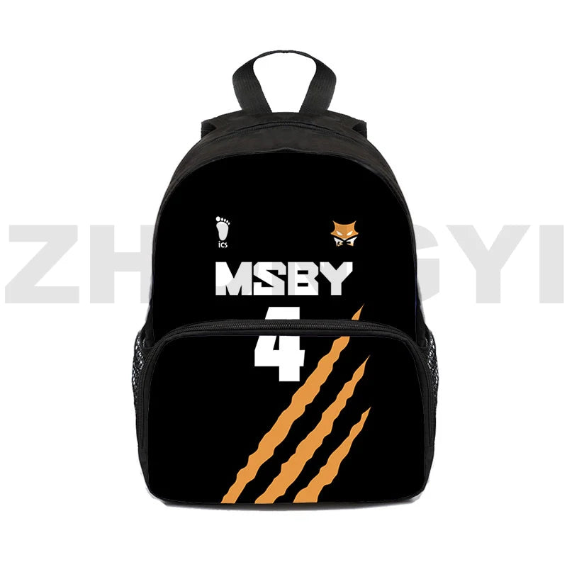Haikyuu Children's Backpacks 16 Inch Anime Nekoma Karasuno School Bags