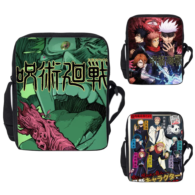 Jujutsu Kaisen Anime Handbag Zipper Crossbody Shoulder Bag