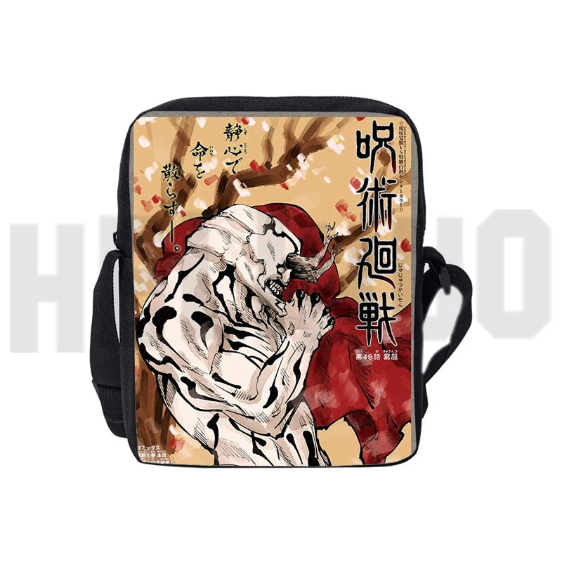Jujutsu Kaisen Anime Handbag Zipper Crossbody Shoulder Bag