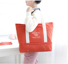 3PCS Women Folding Waterproof Tote Bag Large Travel Handbag