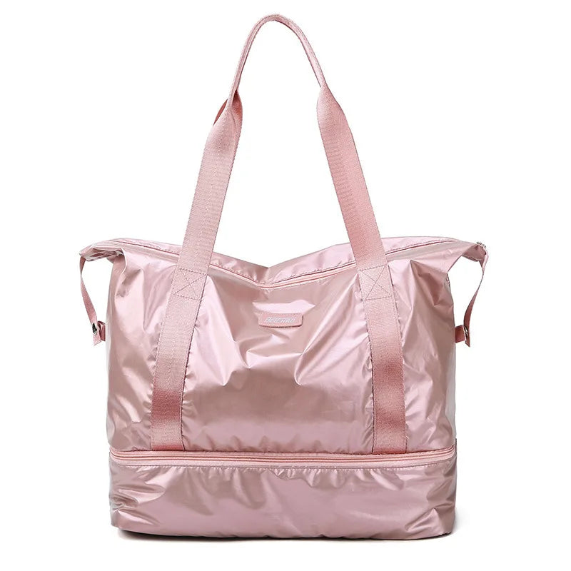 Waterproof Oxford Gym Bag for Women with Dry Wet Separation