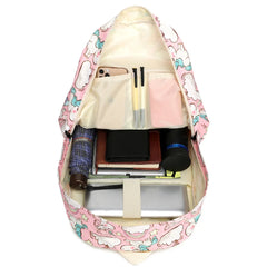 3Pcs Girls School Backpacks Unicorn Bookbags Set Lightweight Kids Travel Bag
